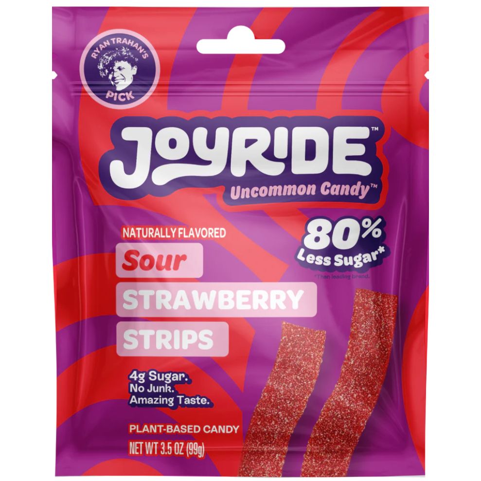 Dark Magenta Joyride Uncommon Candy Sour Strawberry Strips