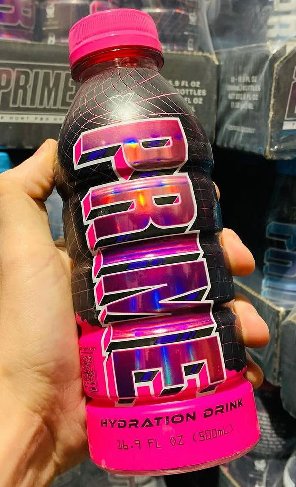 Prime x drink pink bottle KSI and Logan Paul