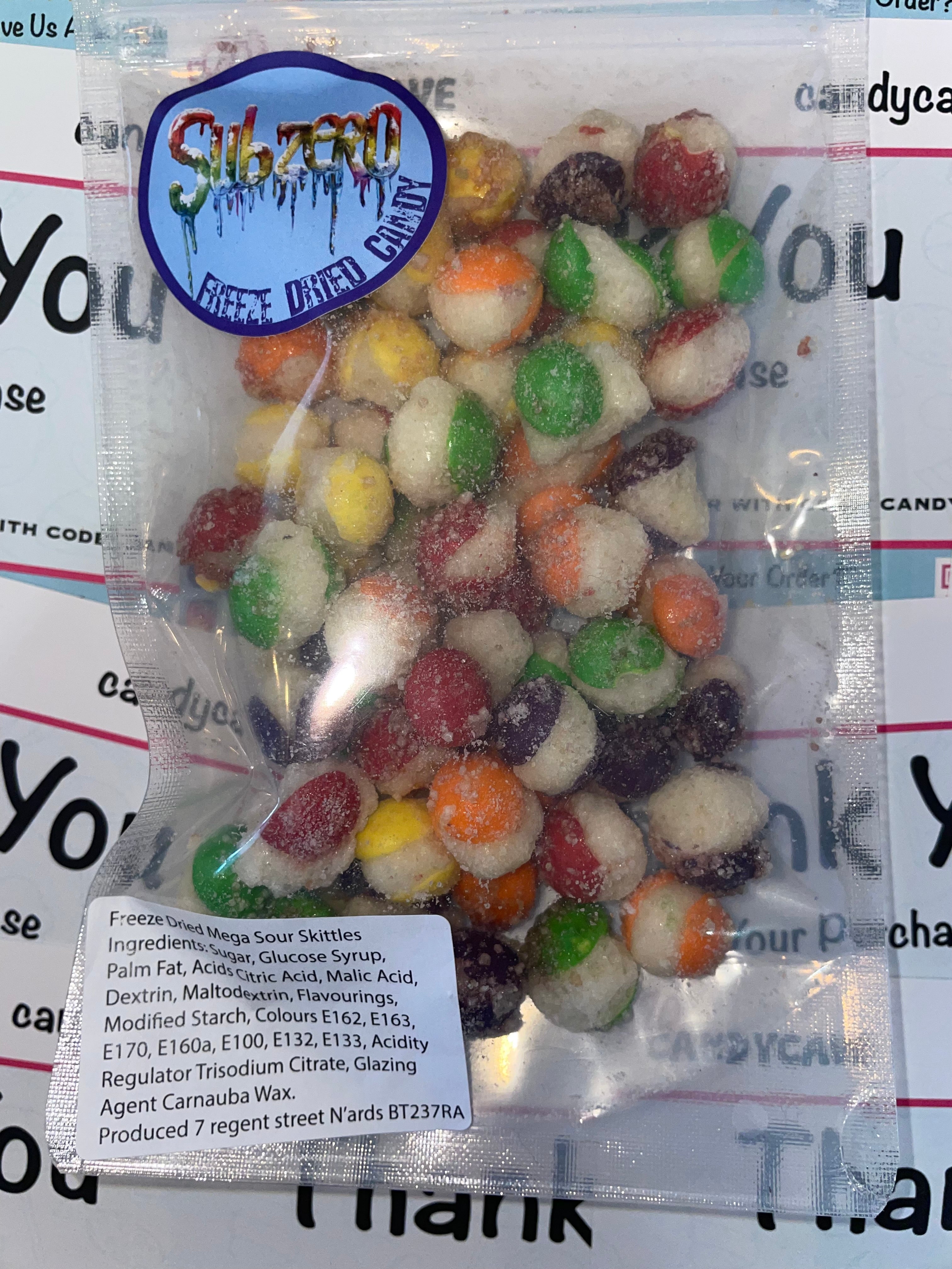 Freeze Dried Mega Sour Skittles