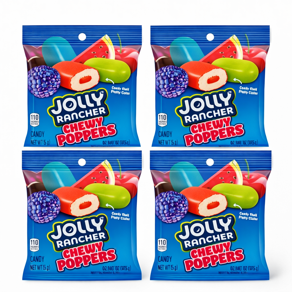 4 Pack Jolly Rancher Chewy Poppers Original Flavours