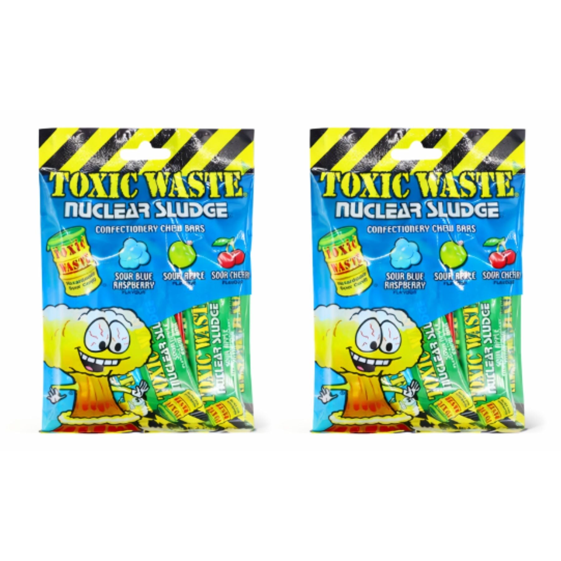 White Smoke Twin Pack Toxic Waste Nuclear Sludge Mini Chew Bars 80 grams