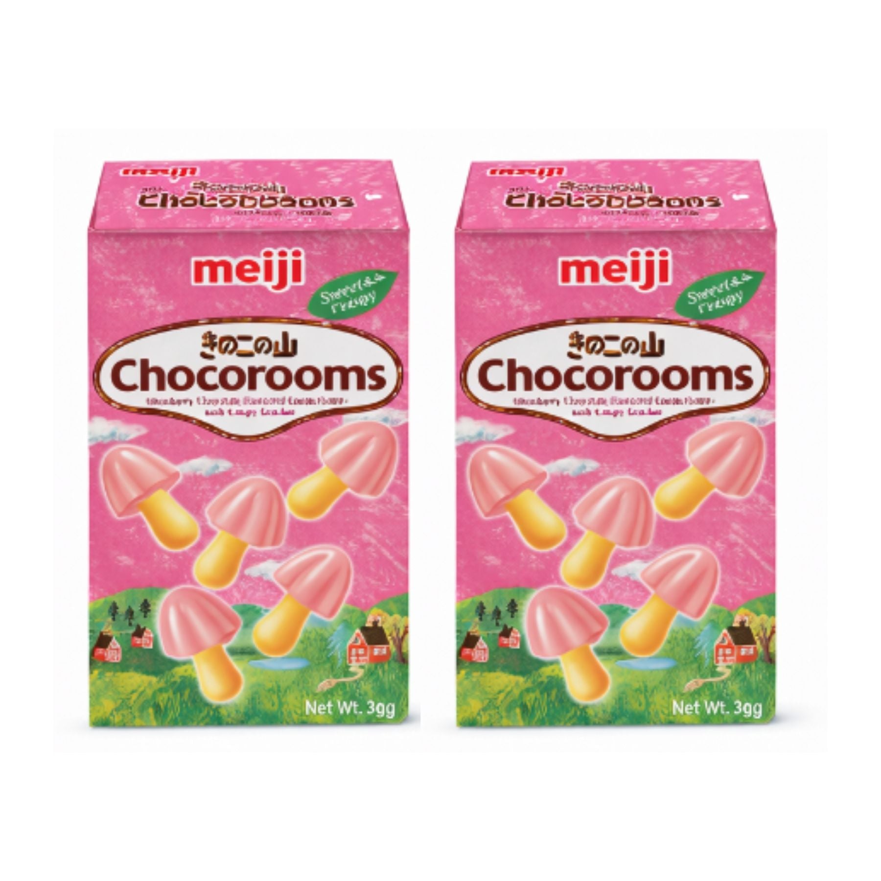 White Smoke Twin Pack Meiji Chocorooms Strawberry 36g
