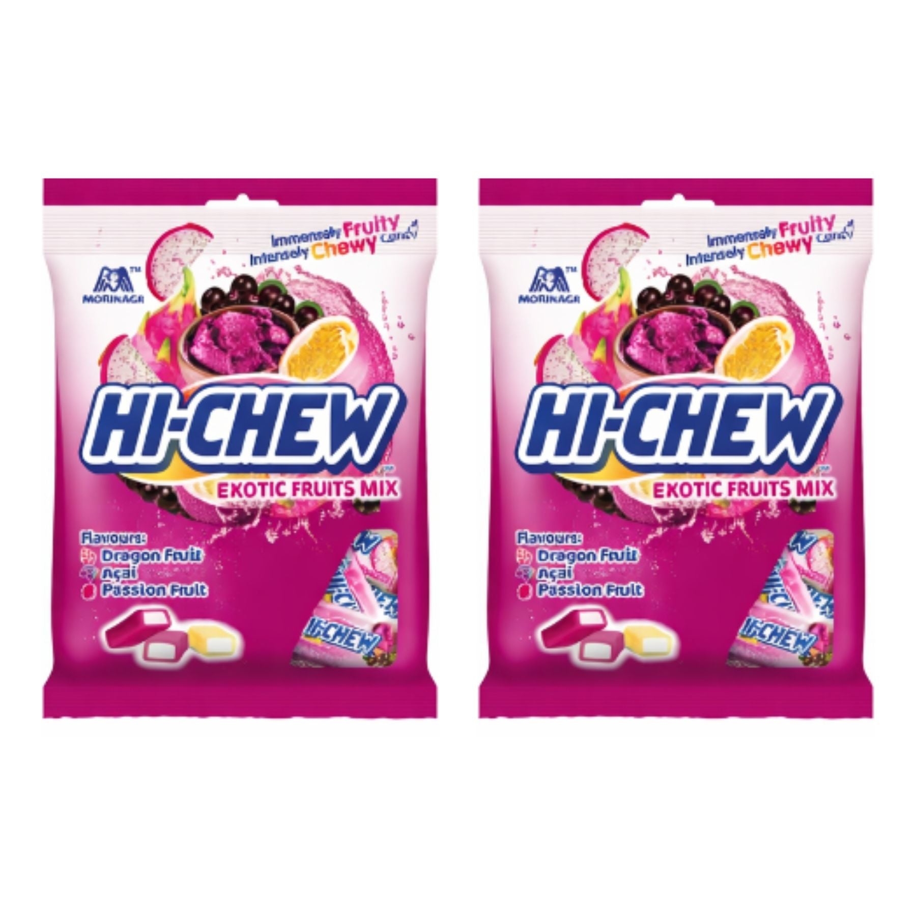 White Smoke Twin Pack Hi Chew Exotic Fruits 100g (Japan)