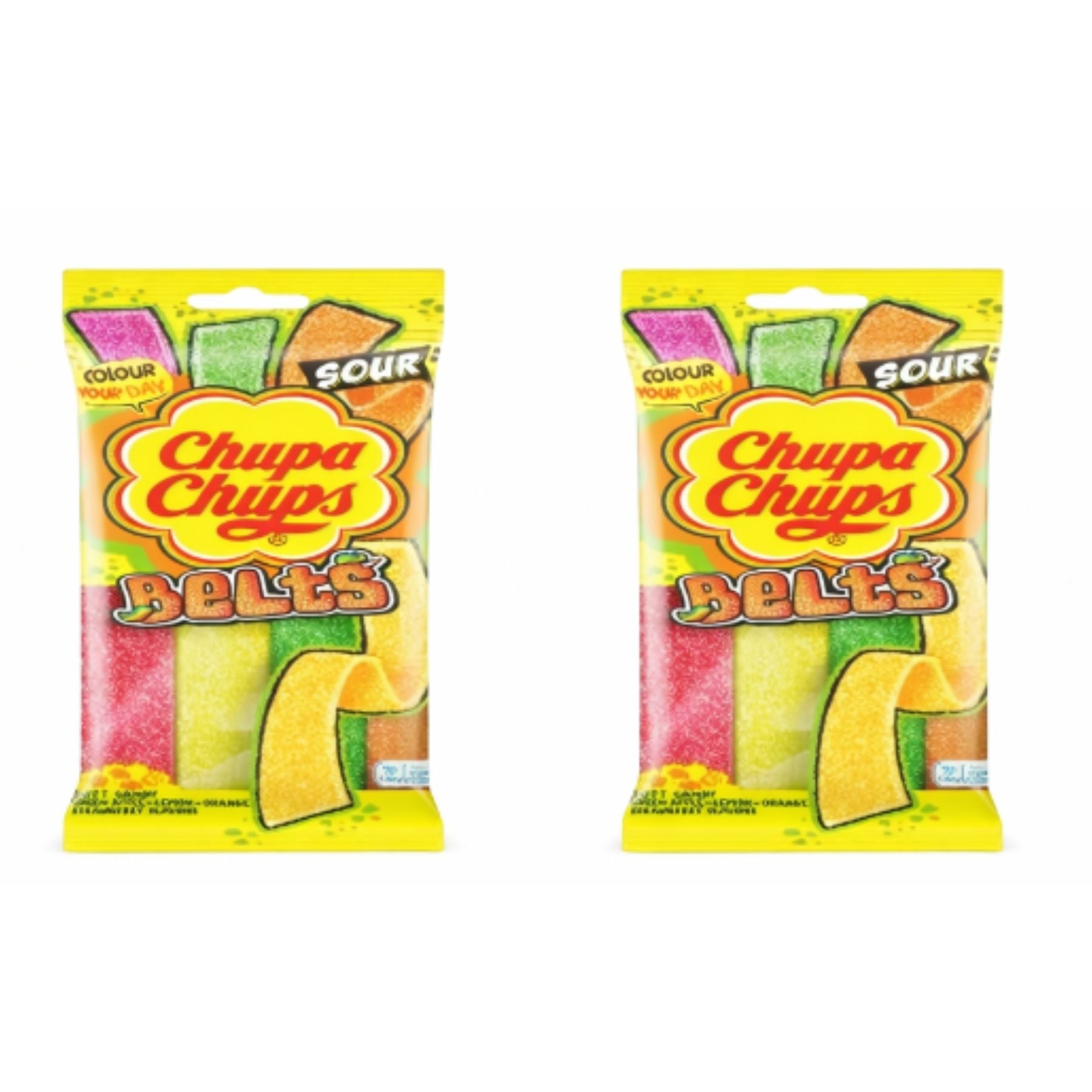 White Smoke Twin Pack Chupa Chups Sour Mixed Belts 90g