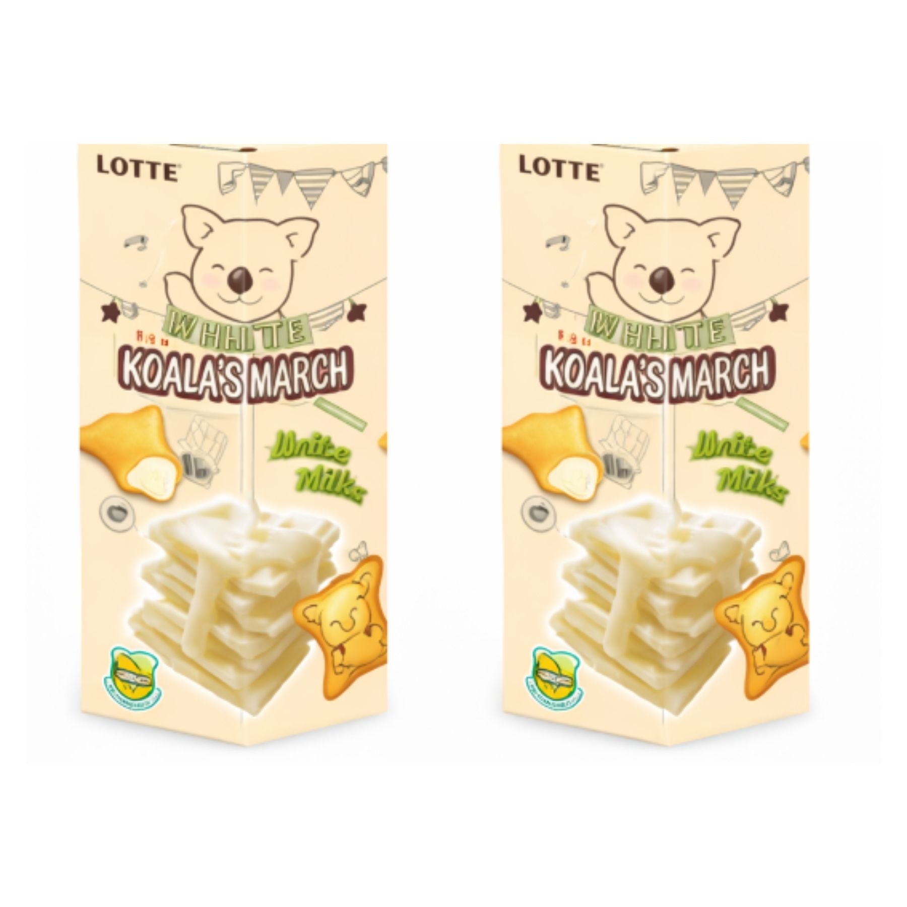 Bisque Twin Pack Koala's March White Milk 37g