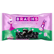 Brachs Black Licorice Jelly Beans packaging with purple and green design