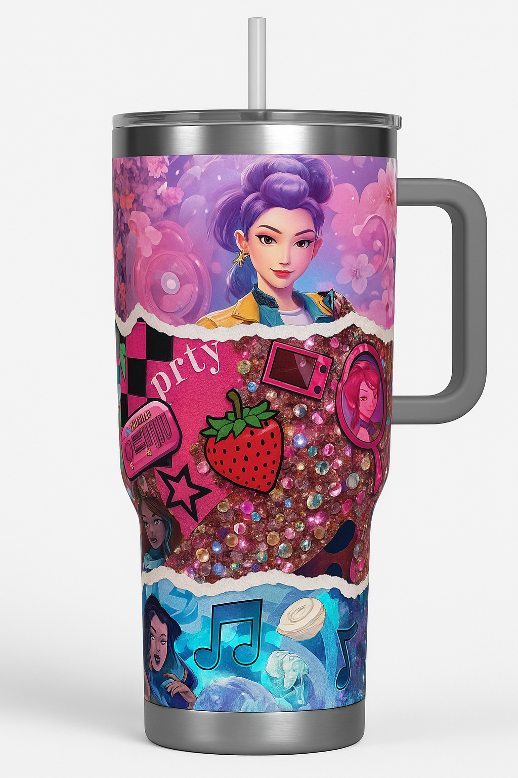 Glitter Rumi Cup – Stanley Style KPop Demon Hunters Cup