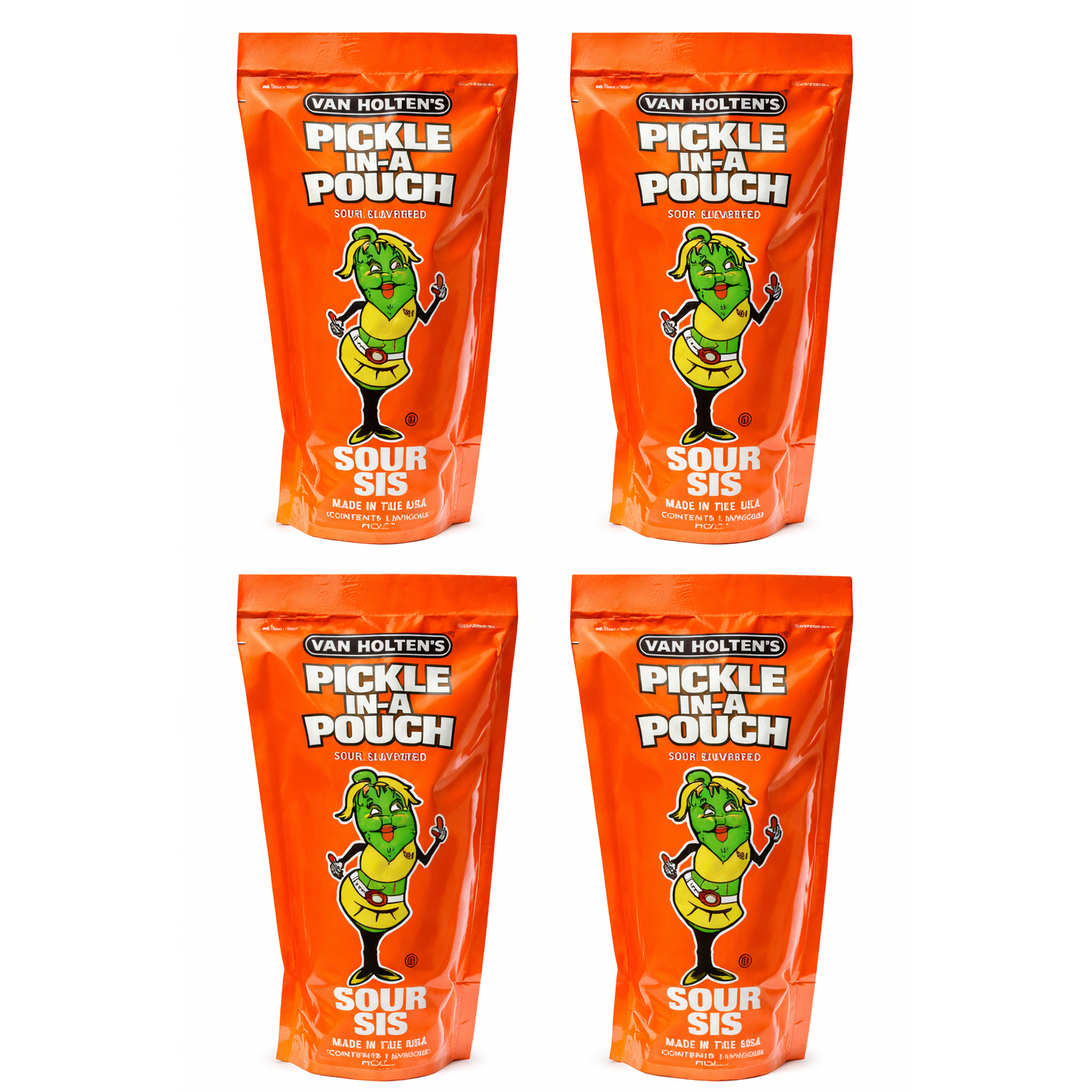 White Smoke 4 Pack Van Holten's Pickle In A Pouch Sour Sis 306g