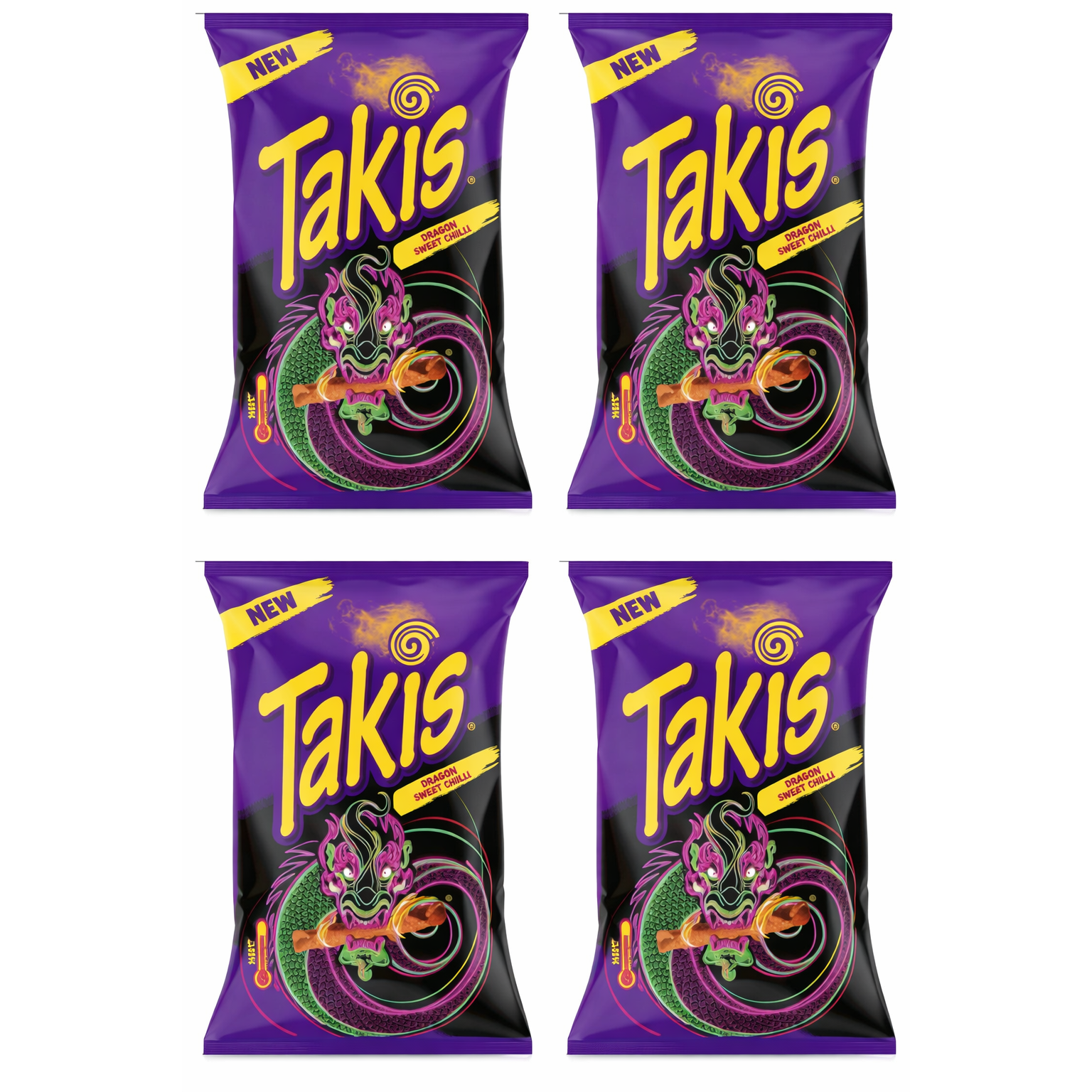 White Smoke 4 Pack Takis Dragon Sweet Chilli 100g