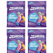 4 Pack Joyride Candy Sour Gummy Worms
