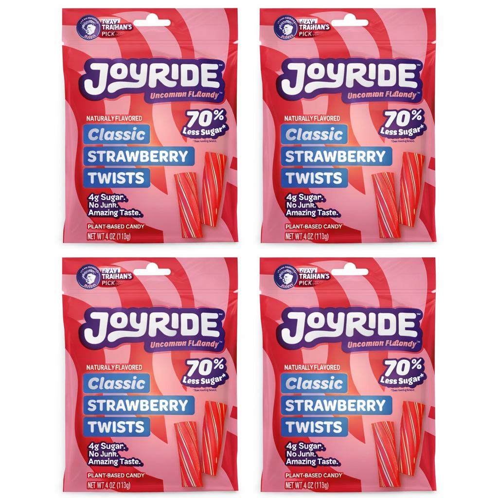 4 Pack Joyride Uncommon Candy’s Classic Strawberry Twists