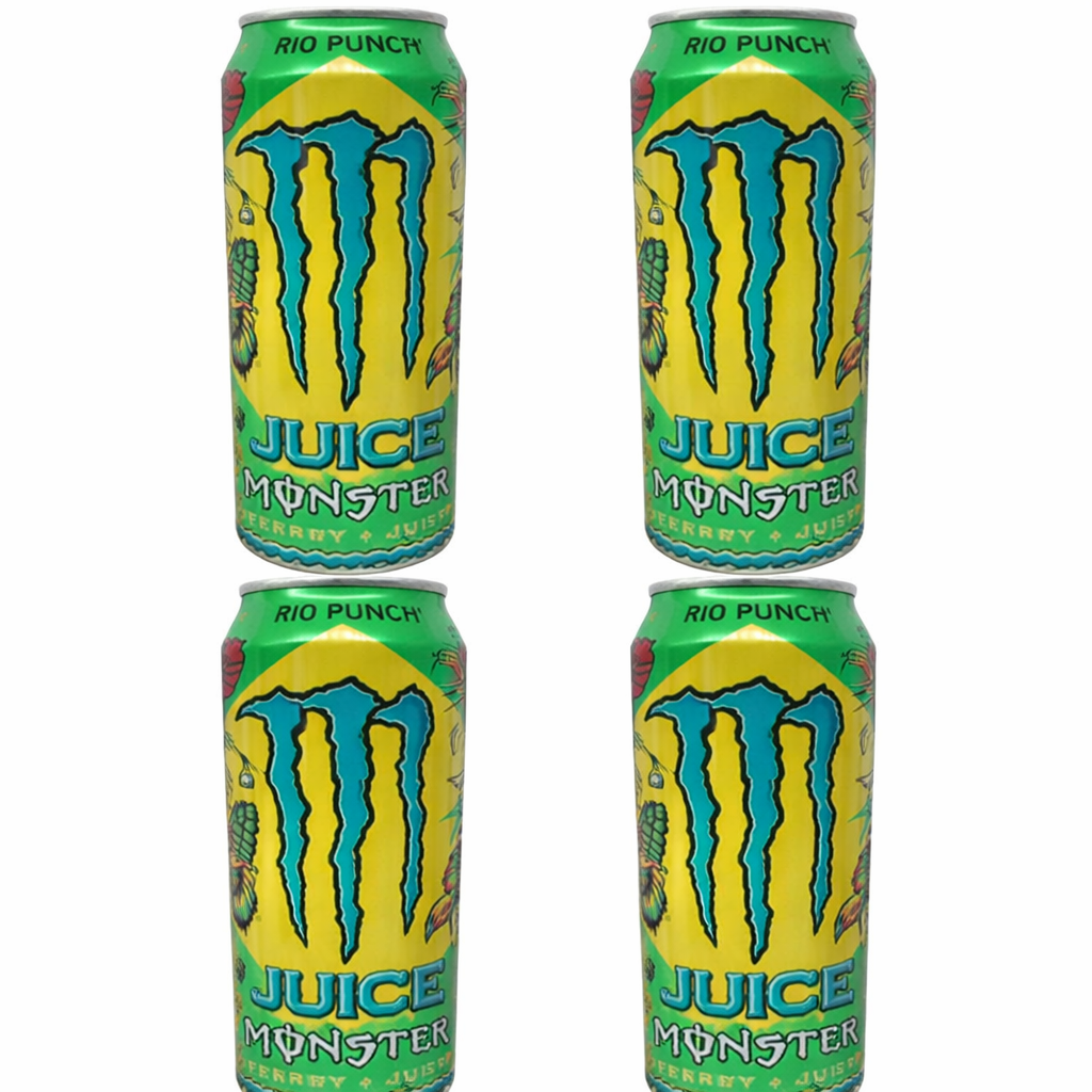 4 Pack Monster Energy Punch Rio Punch 500 ml