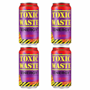 White Smoke 4 Pack Toxic Waste Energy Drink Sour Cherry