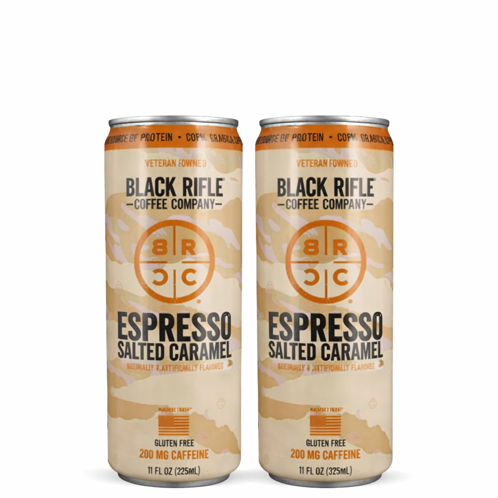 Tan Twin Pack Pack Black Rifle Salted Caramel Espresso - Bold, Sweet & Creamy (325ml)