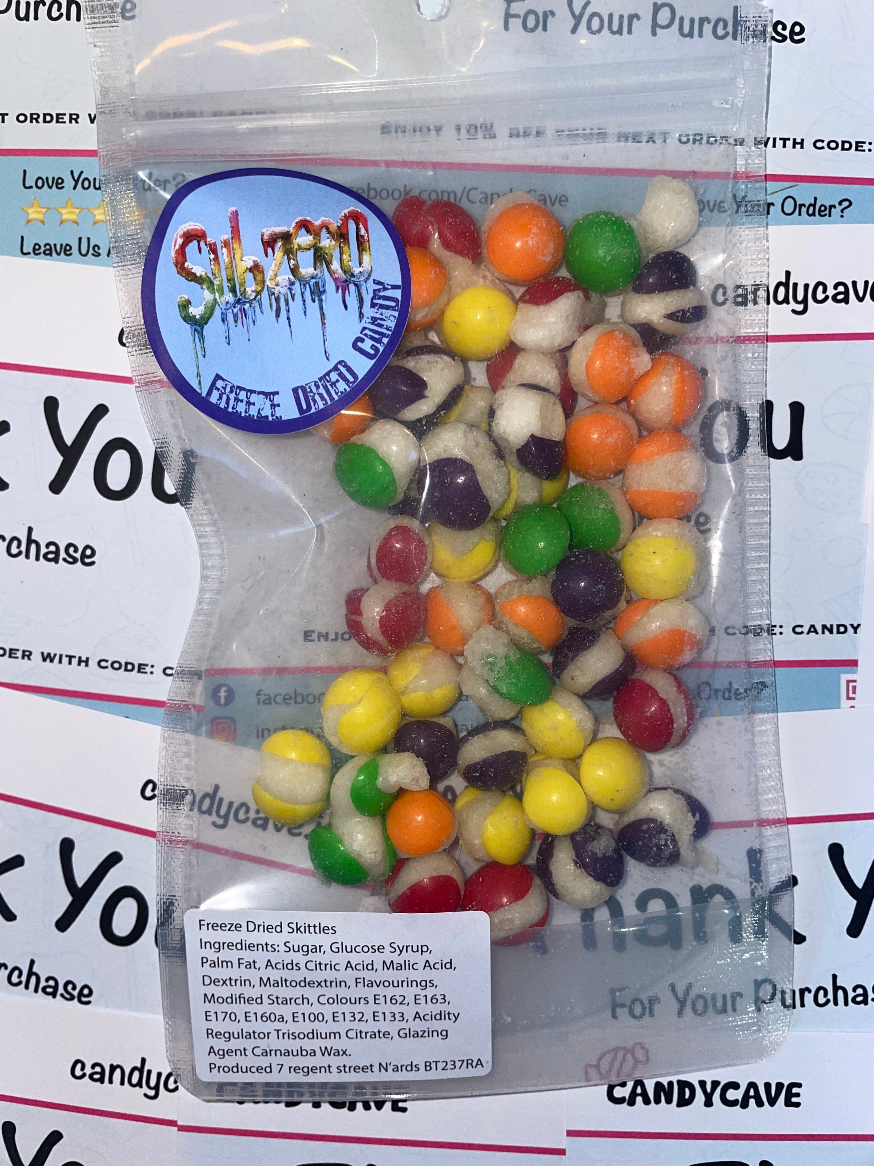 Freeze Dried Mega Sour Skittles