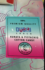 Dubai Chocolate  Kunafa with Cotton Candy – 180g Bar of Whimsical Wonder