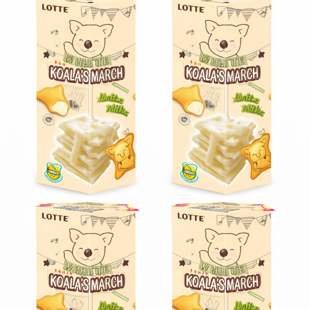 Bisque 4 Pack Koala's March White Milk 37g