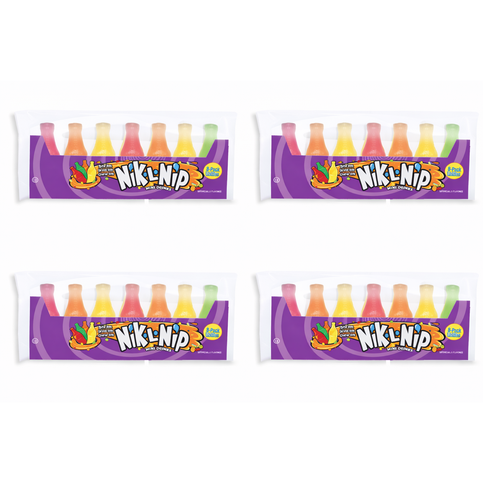 White Smoke 4 Pack Nik L Nip Wax Candy Original 8 Pack 79g