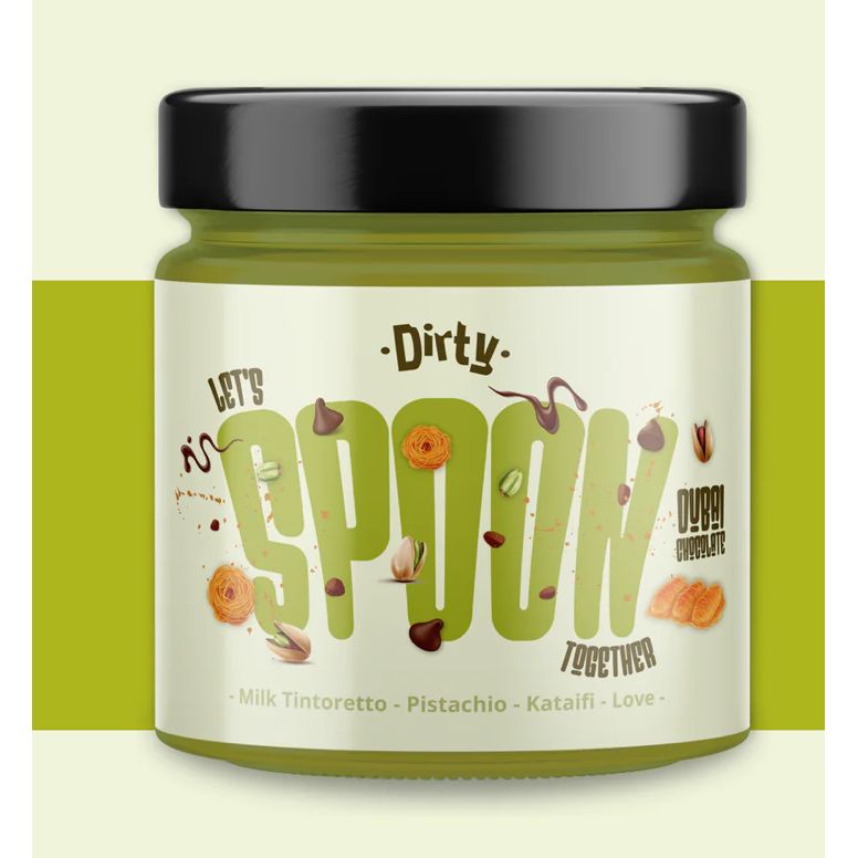 Beige Dirty Chocolate Spoon – Dubai Chocolate (200g)
