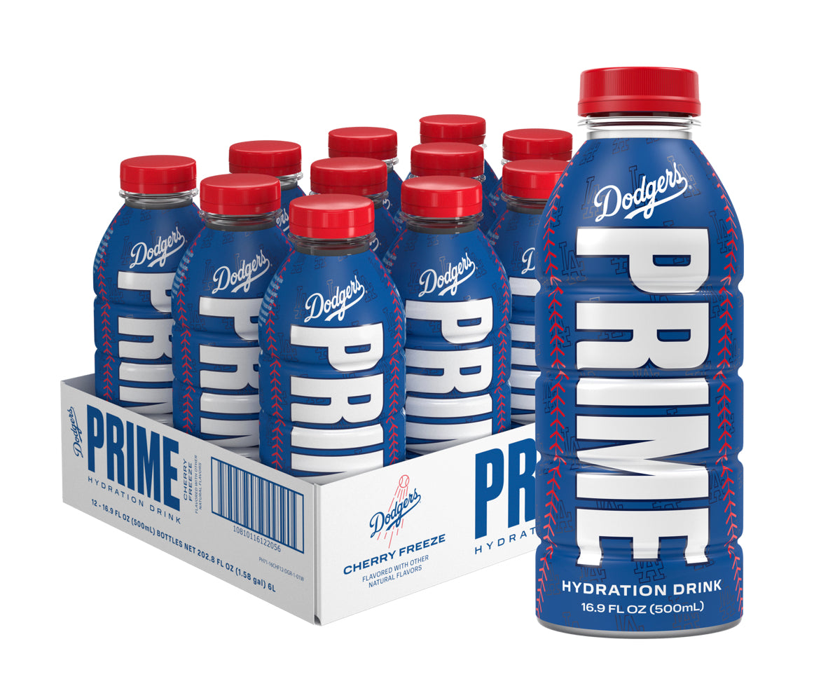 ソフトドリンク PRIME ICE POP DODGERS BOTTLE BLUE Prime Hydration Drink LA DODGERS Blue (lot of 2 bottles