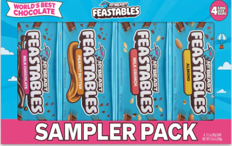 Mr Beast Feastables sample pack