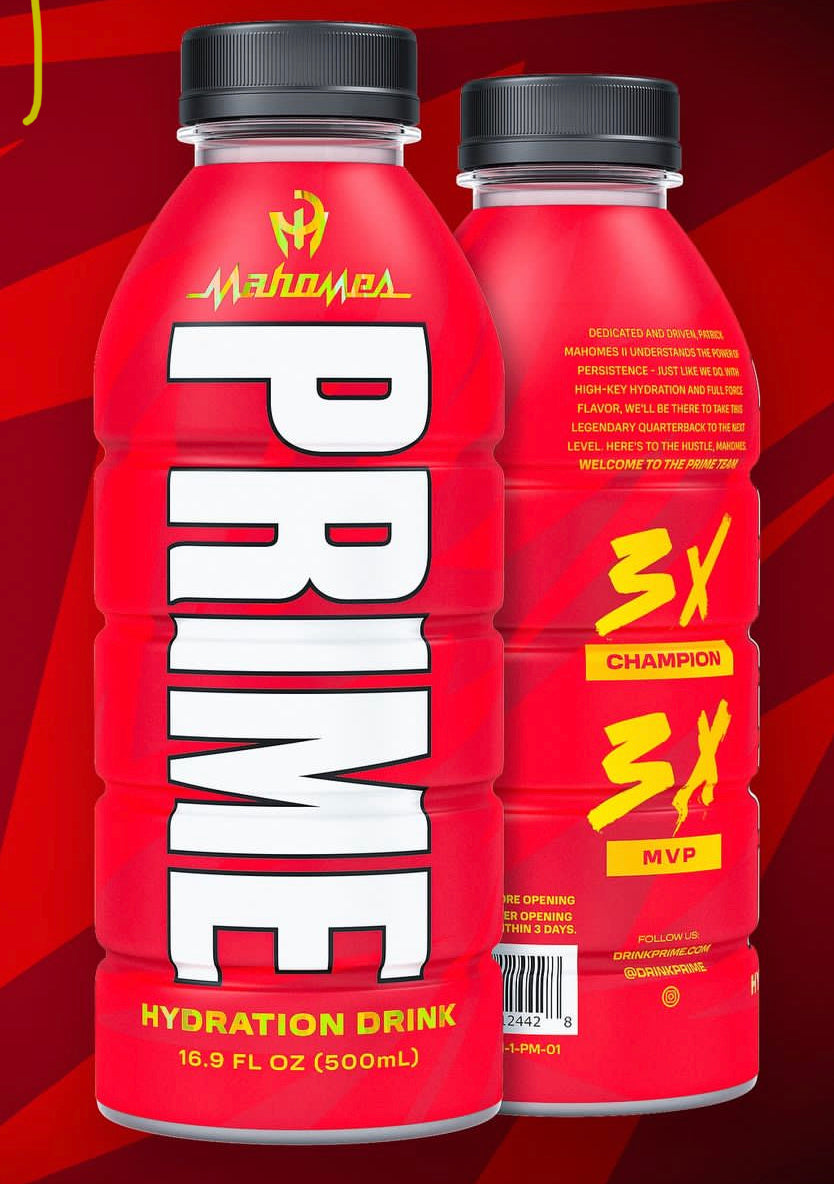 Patrick Mahomes Prime Drink