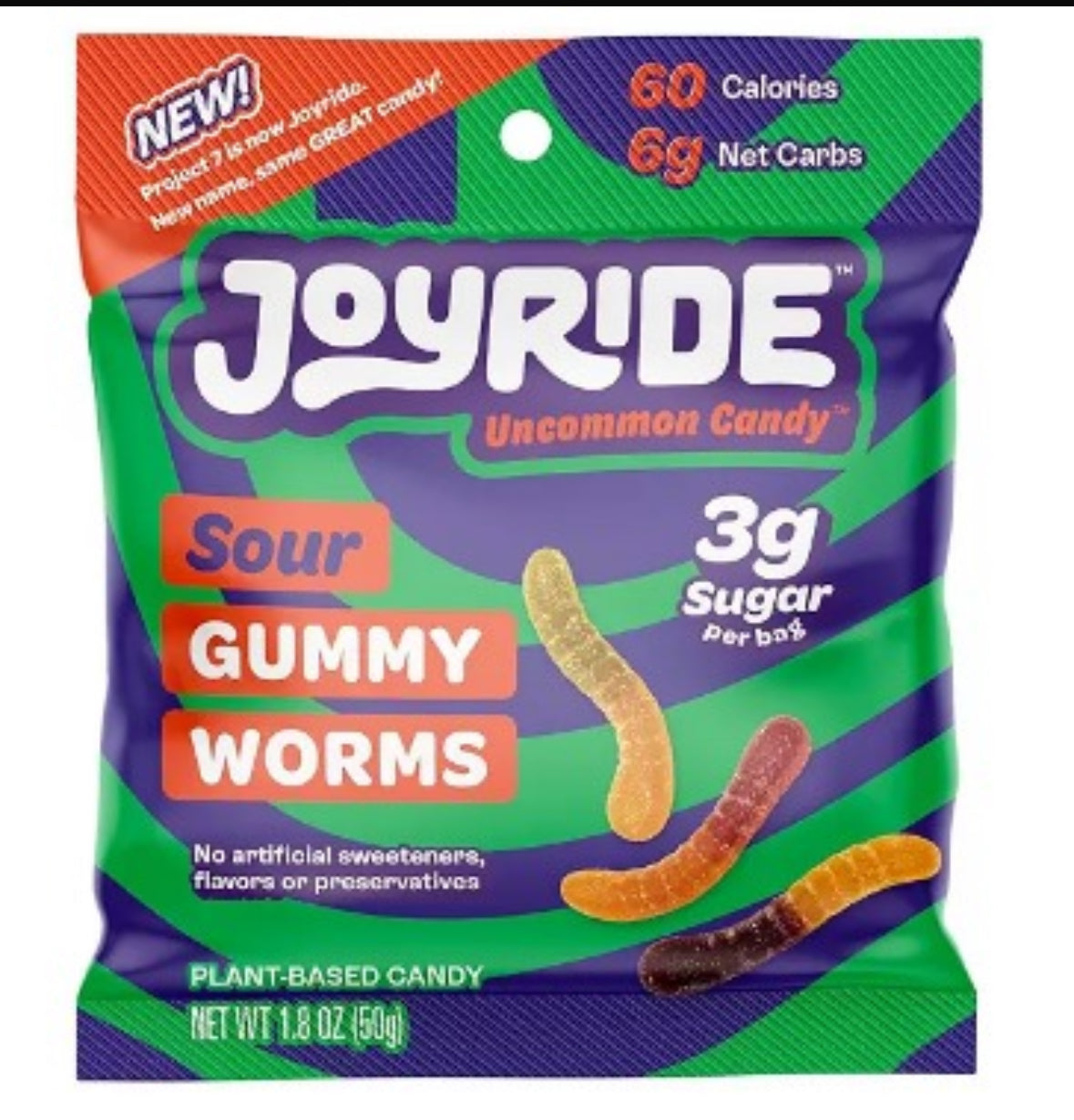 Joyride Candy Sour Gummy Worms