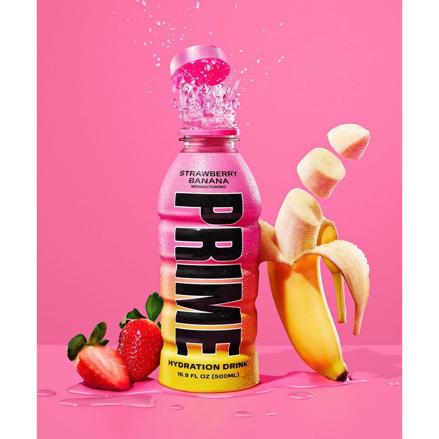 Strawberry and Banana Prime Drink (single bottle)out of date February 2025