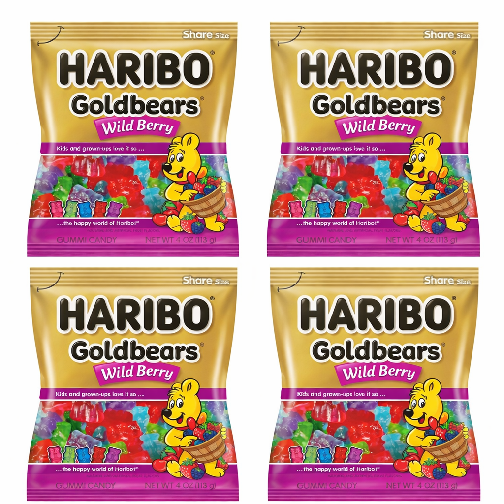 Haribo Gold Bears Fruits des bois – Fruité, juteux et délicieusement sauvage (sachet de 113 g)