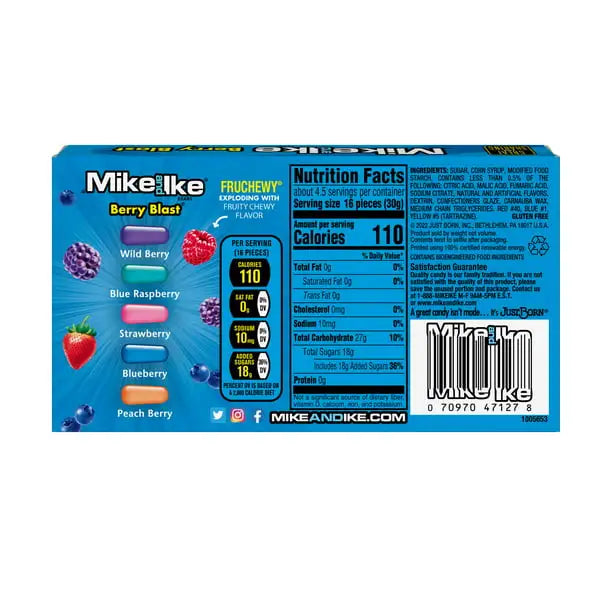 Mike and Ike Berry Blast Chewy Candy