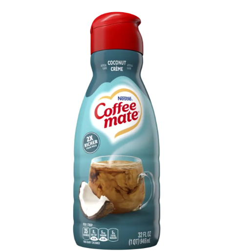 White Smoke Coffee mate Coconut Crème Liquid Coffee Creamer