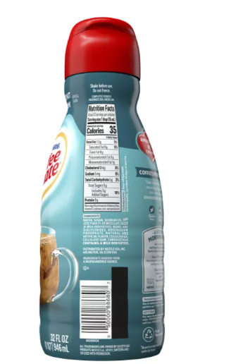 Coffee mate Coconut Crème Liquid Coffee Creamer