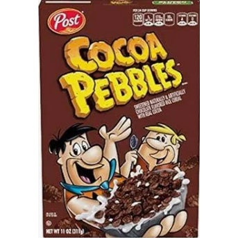 Saddle Brown Coco Pebbles Cereal - Chocolate Crunch Breakfast Bliss