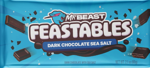 Feastables MrBeast Dark Chocolate Sea Salt Bar