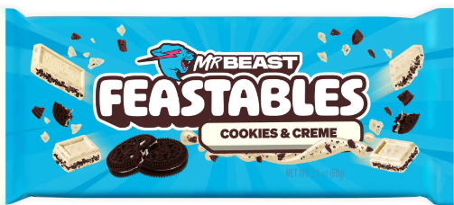 Feastables MrBeast Cookies & Creme Chocolate Bar