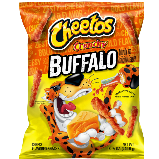 White Smoke Cheetos Crunchy Buffalo Flavored Snacks 290g