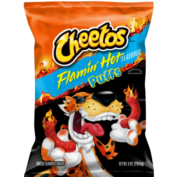Black Cheetos Puffs Flamin' Hot Cheese 280g