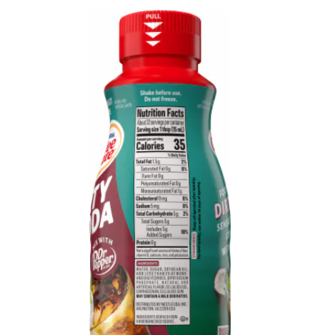 White Smoke Coffee Mate Dirty Soda Coconut Lime Dr Pepper