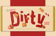 Dirty Chocolate – Strawberry Cheesecake Chocolate Bar (230g)