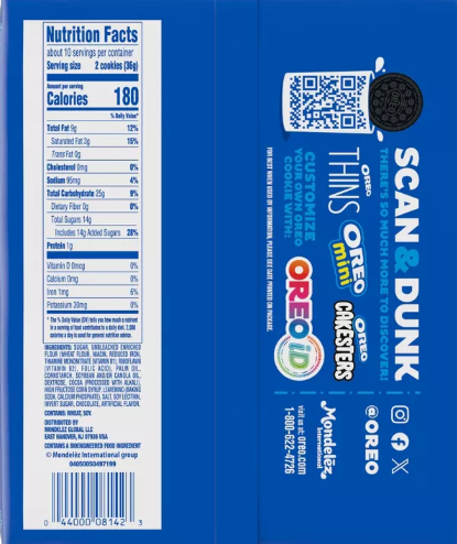Oreo Loaded Sandwich Cookies – Family Size 13.37oz