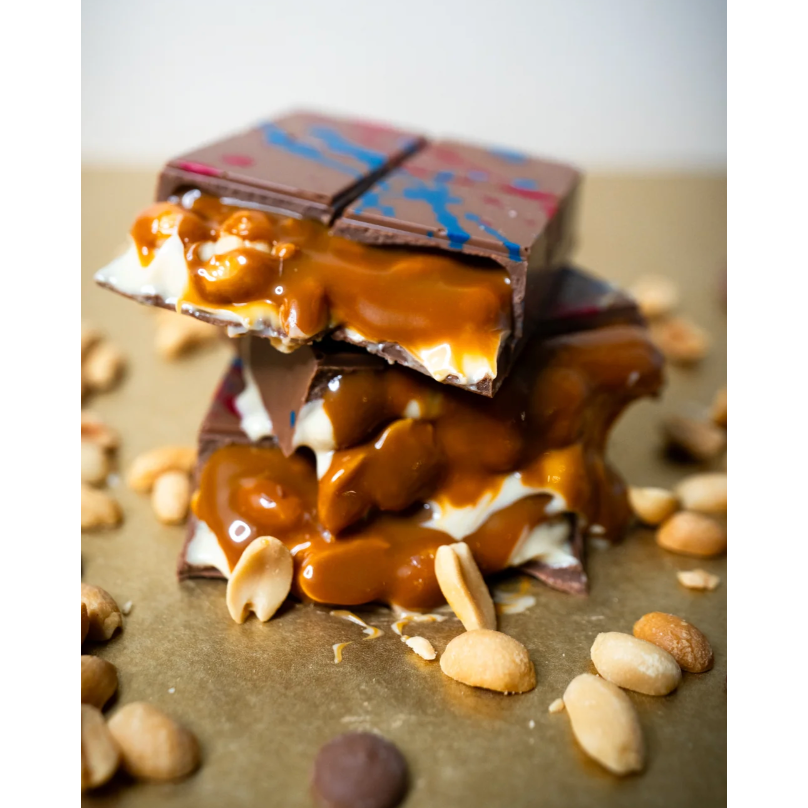 Lavender Dirty Snicky Peanut – Milk Chocolate Bar (230 g)