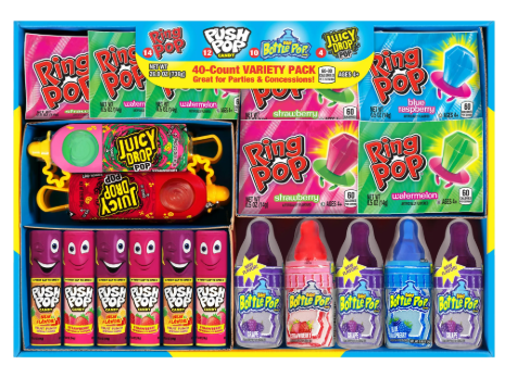 Ring Pop - Bulk Candy Box – 40 Count (737g)