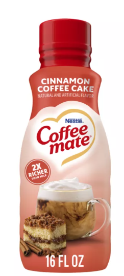 Coffee Mate Cinnamon Coffee Cake Coffee Creamer