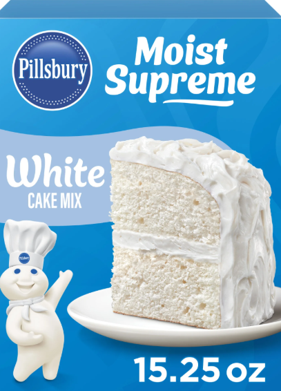 Pillsbury White Cake Mix – Light & Fluffy Classic (432 g Box)