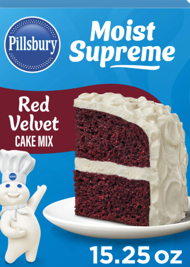 Pillsbury Red Velvet Cake Mix – Rich & Velvety Indulgence (432 g Box)