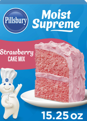 Pillsbury Supreme Strawberry Cake Mix – Sweet & Fruity Delight (432 g Box)