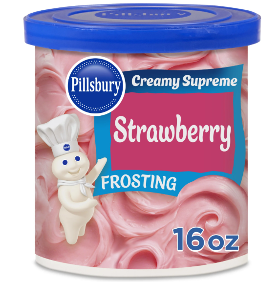 Pillsbury Strawberry Frosting – Sweet & Fruity Topping (450 g Tub)