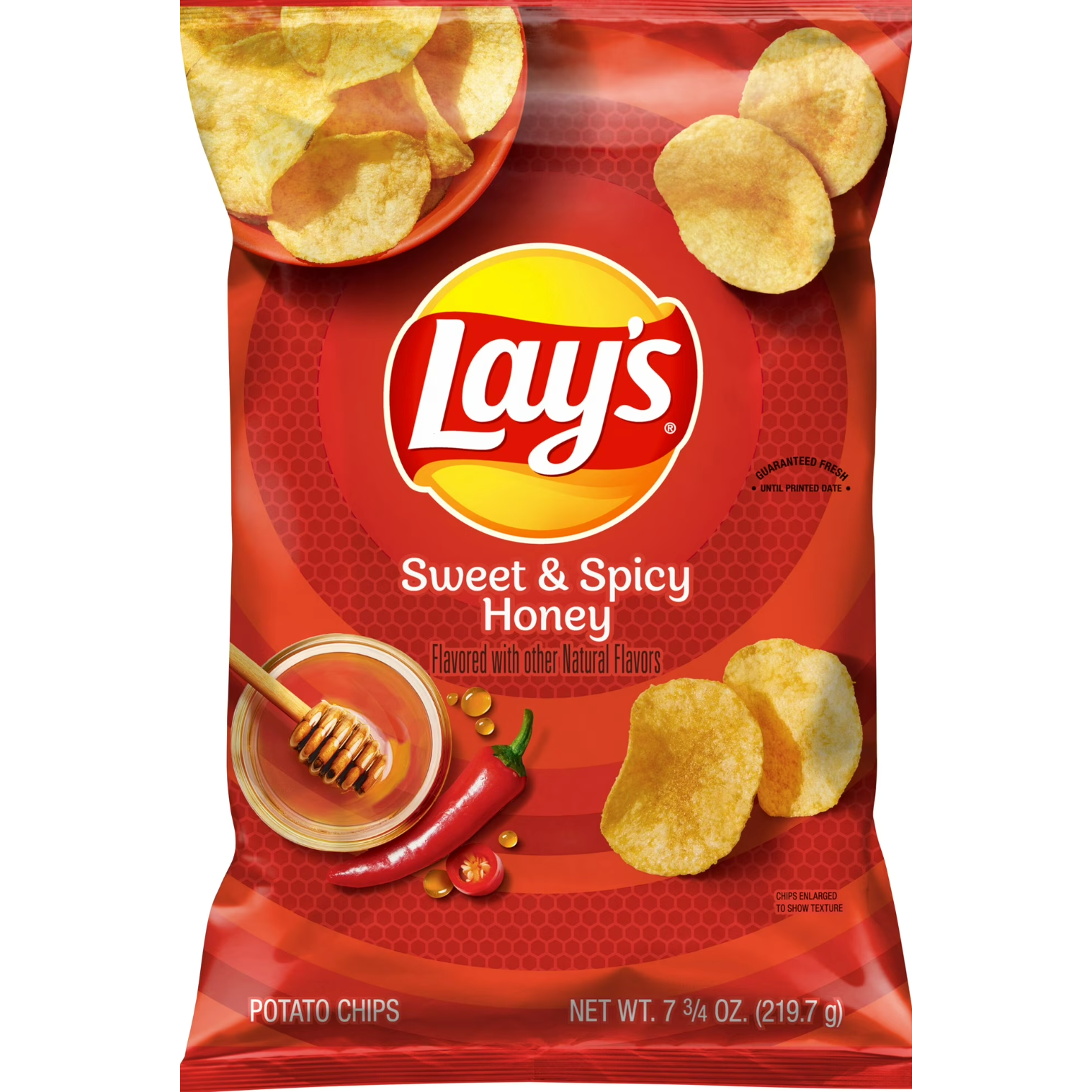 Firebrick Lay’s Sweet & Spicy Honey Potato Chips – Bold & Flavourful Crunch (220 g Bag)