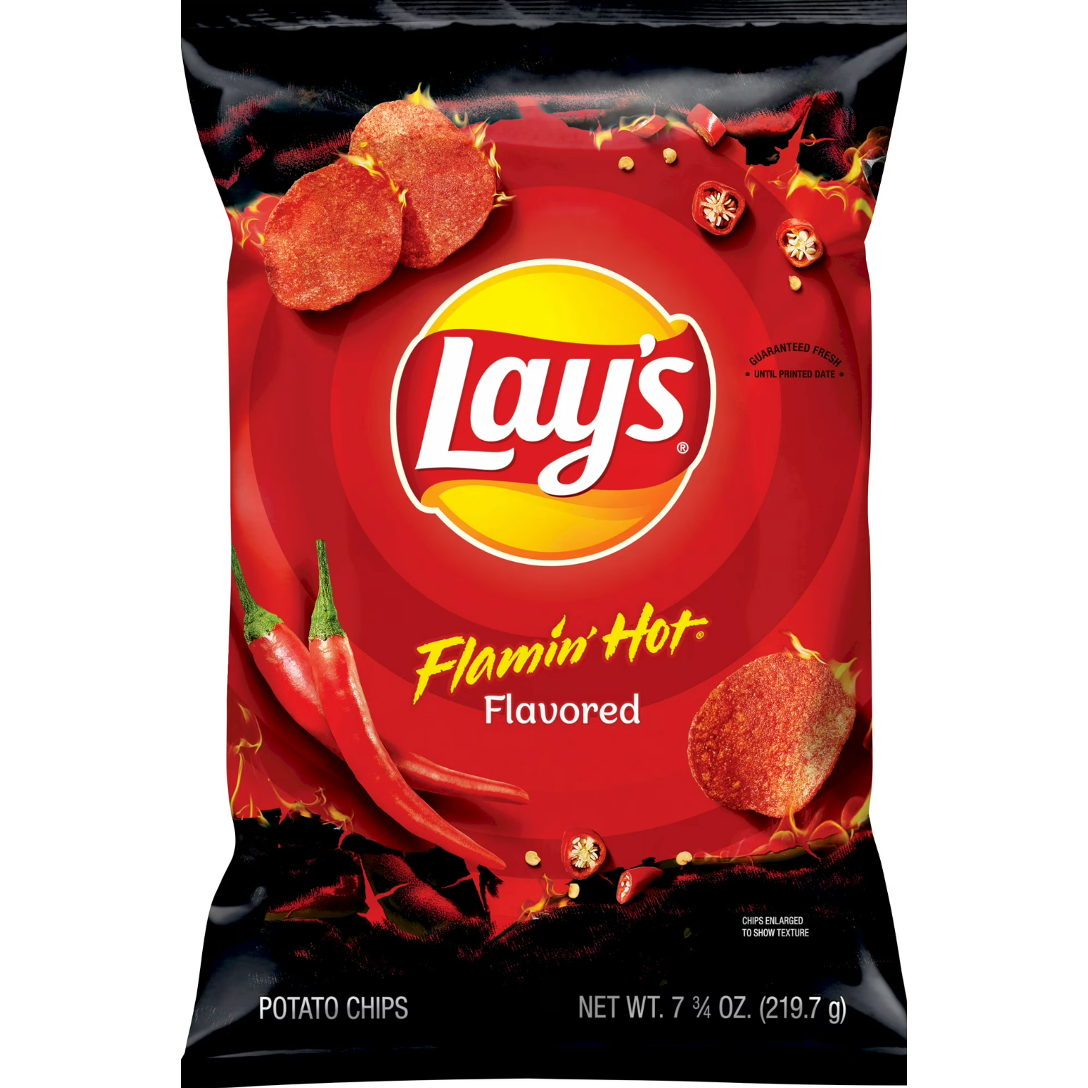 Black Lay’s Flamin’ Hot Potato Chips – Spicy & Crunchy Heat (220 g Bag)