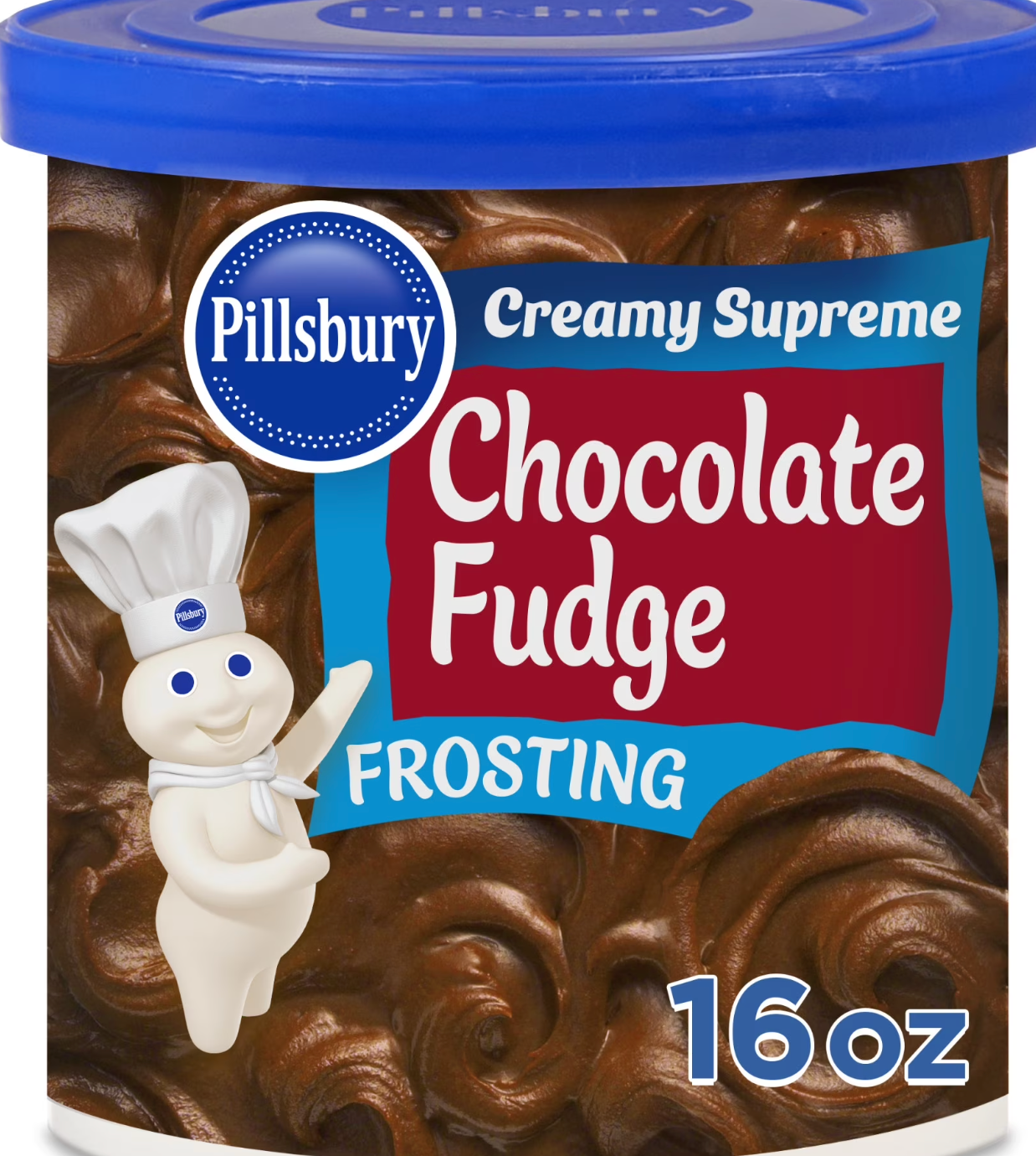 Pillsbury Creamy Supreme Chocolate Fudge Frosting – Rich &amp; Velvety Topping (454 g Tub)